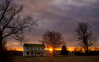 Winter Sunset in the Crounty